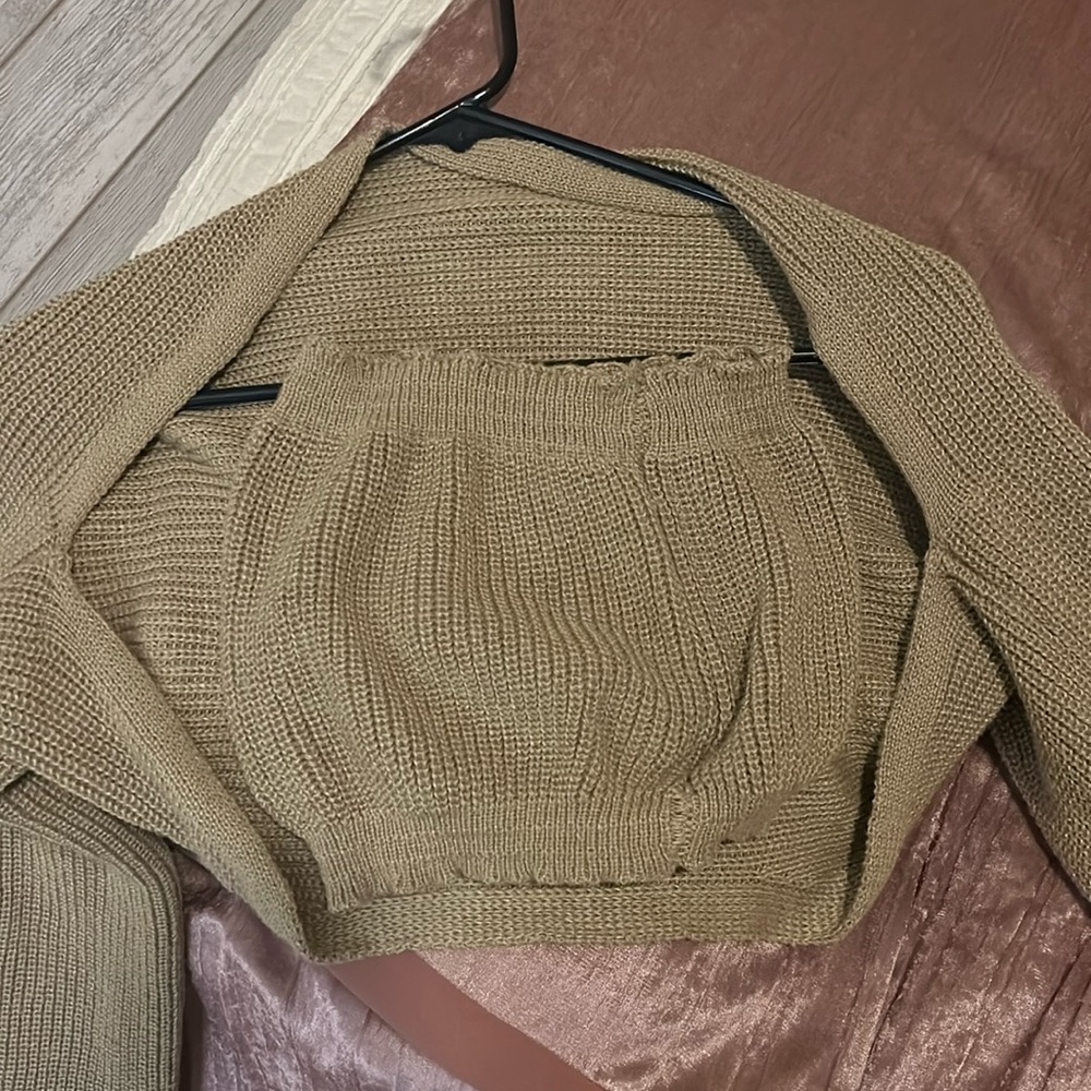 Two Piece Tan Sweater